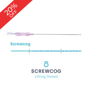 Hilos Espiculados Tensores Screwcog 18G 100mm 2 Cánula